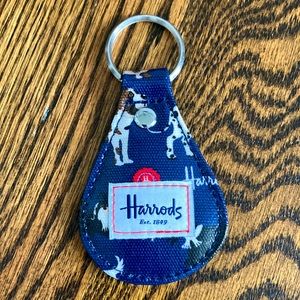 Harrods leather key chain
